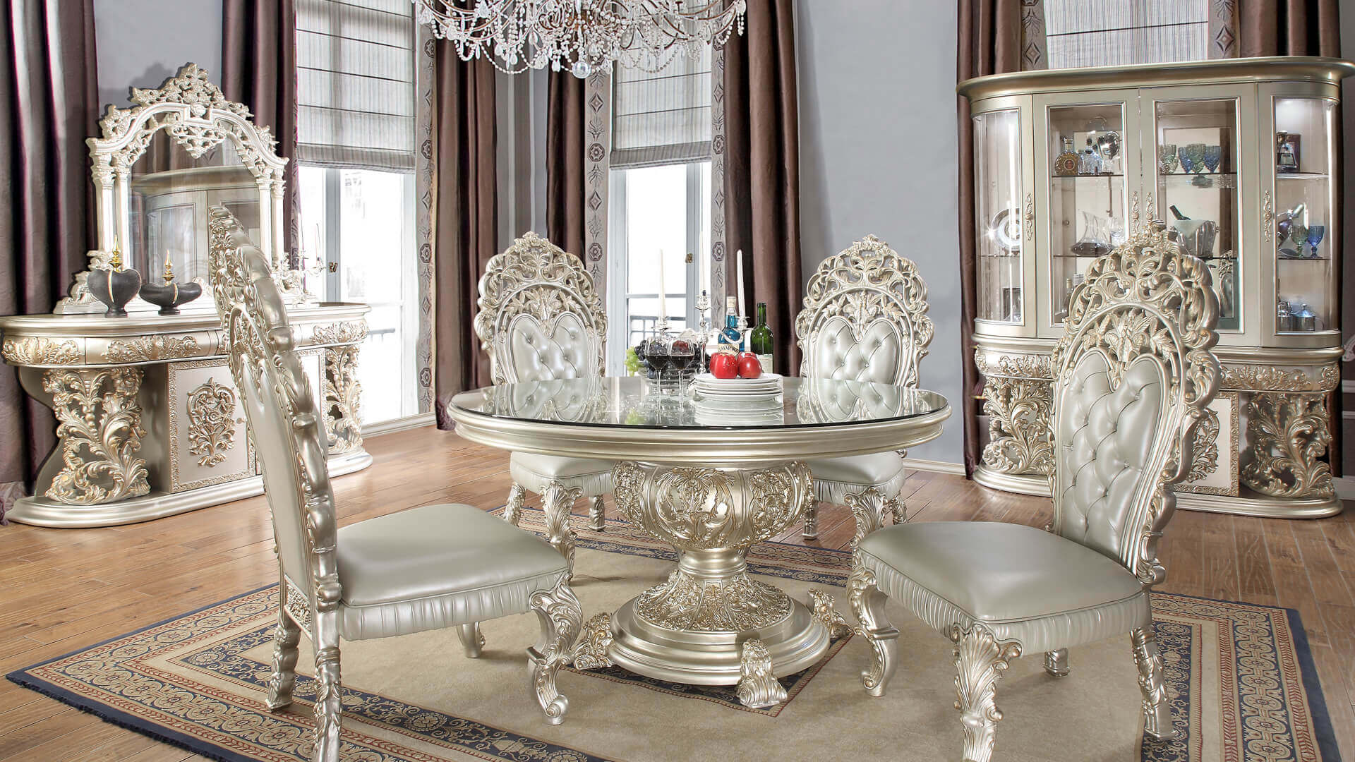 HD-8088 – 5PC DINING TABLE SET HD-8088 – 5PC DINING TABLE SET